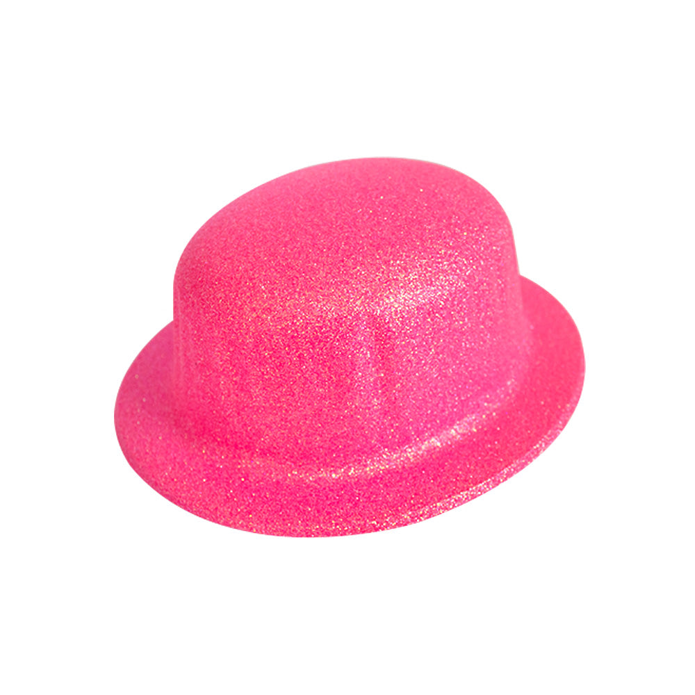 Sombrero Bombín diamantado neon 1pqt