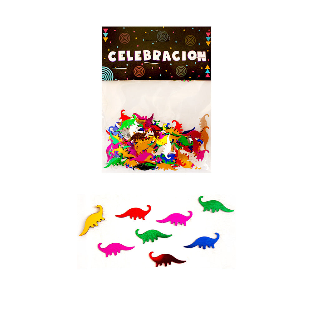 Confeti Metálico dinosaurios 1pqt