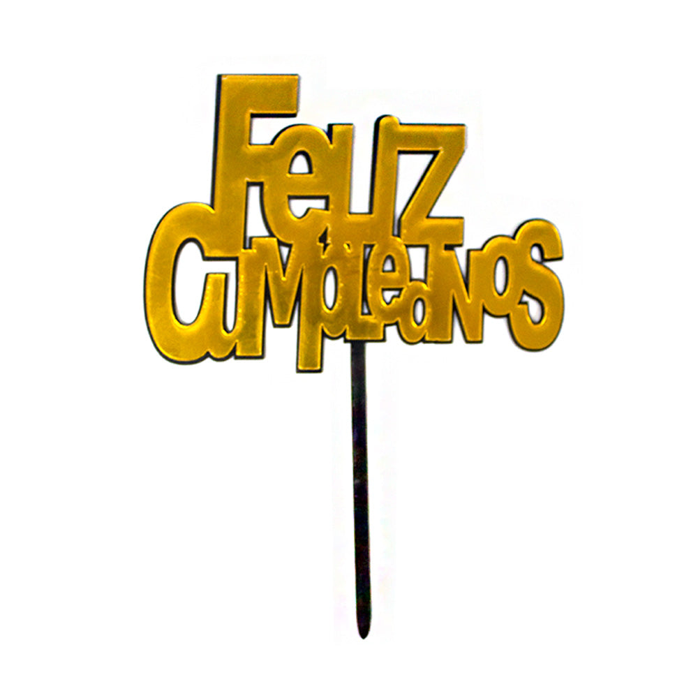 Cake Topper Feliz Cumpleaños 1pza