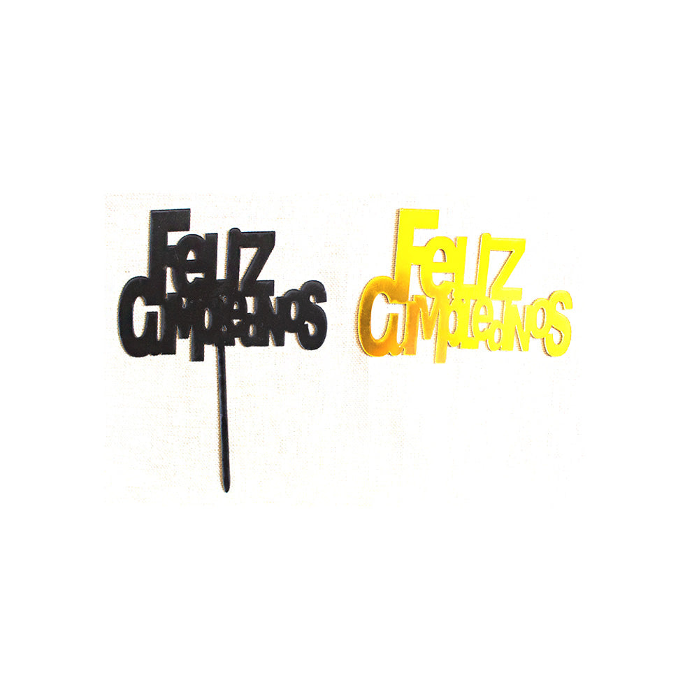Cake Topper Feliz Cumpleaños 1pza