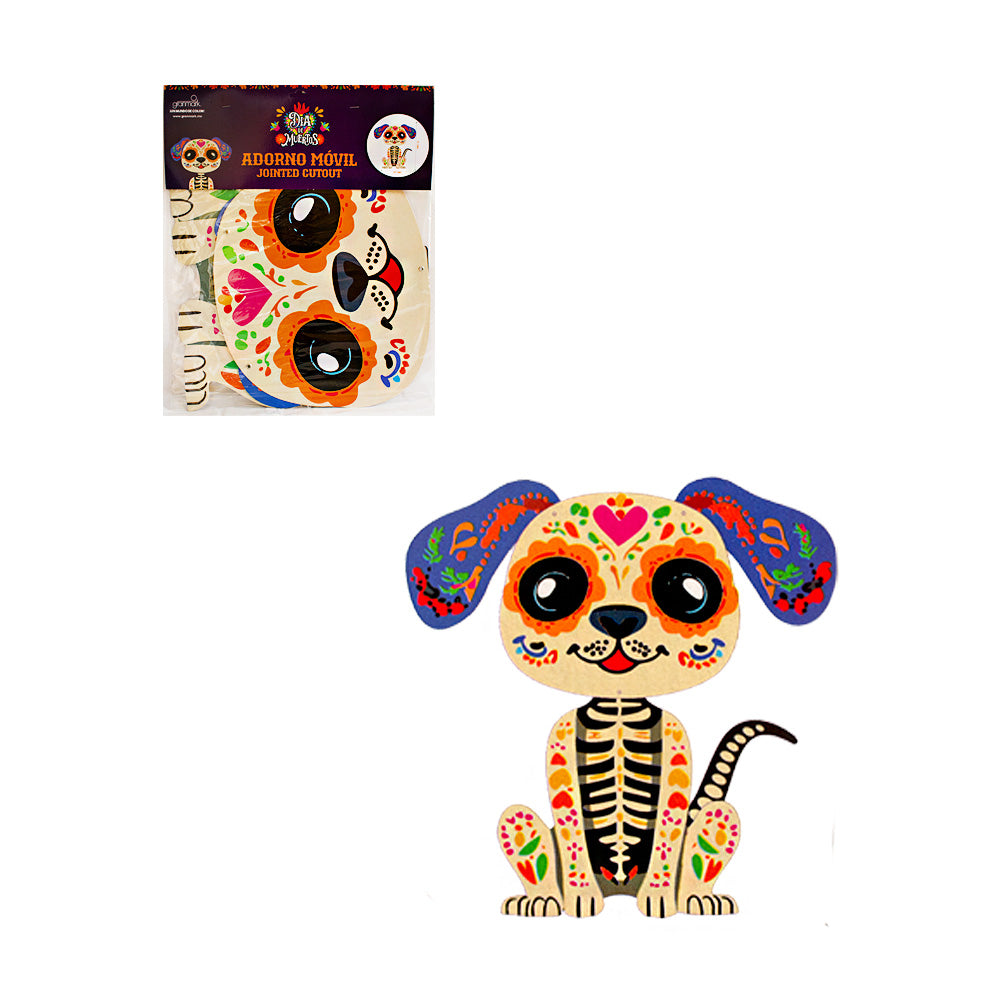 Adorno movil día de muertos Perrito 1pza