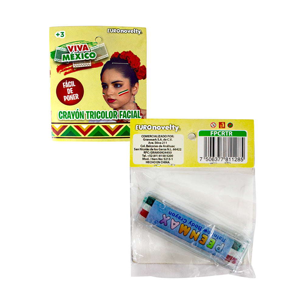 Crayón Tricolor 1pza