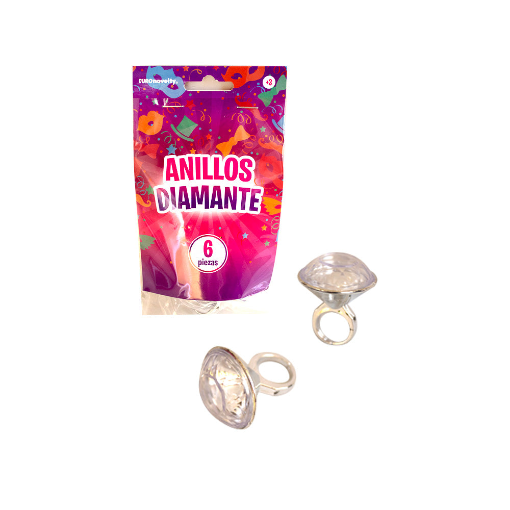 Anillos diamante 1pqt