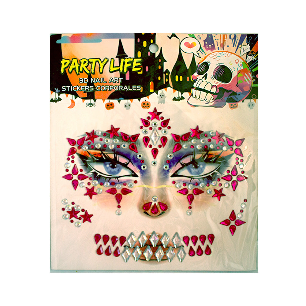 Gemas para decorar la cara 1pza