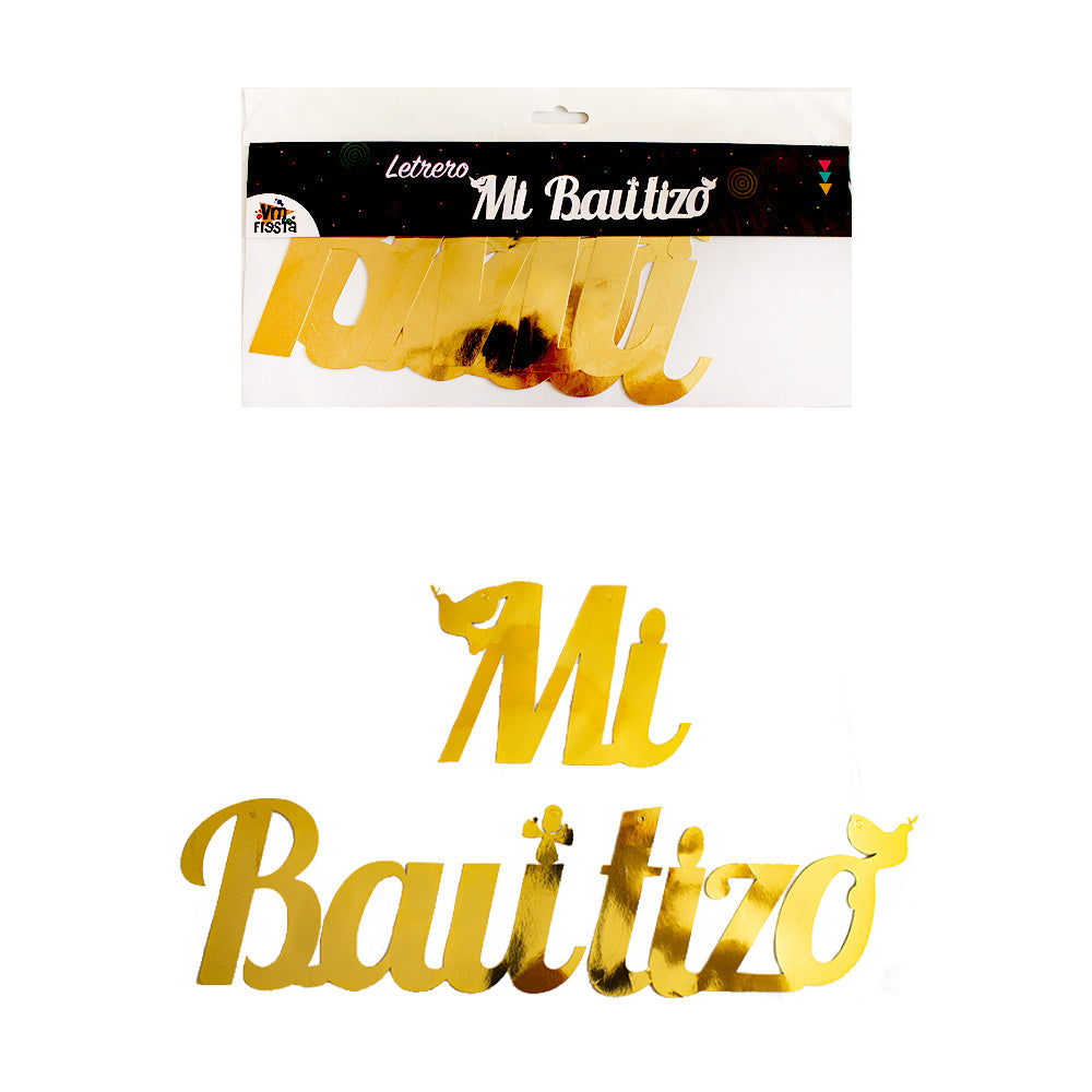 Letrero “Mi Bautizo” 1pza