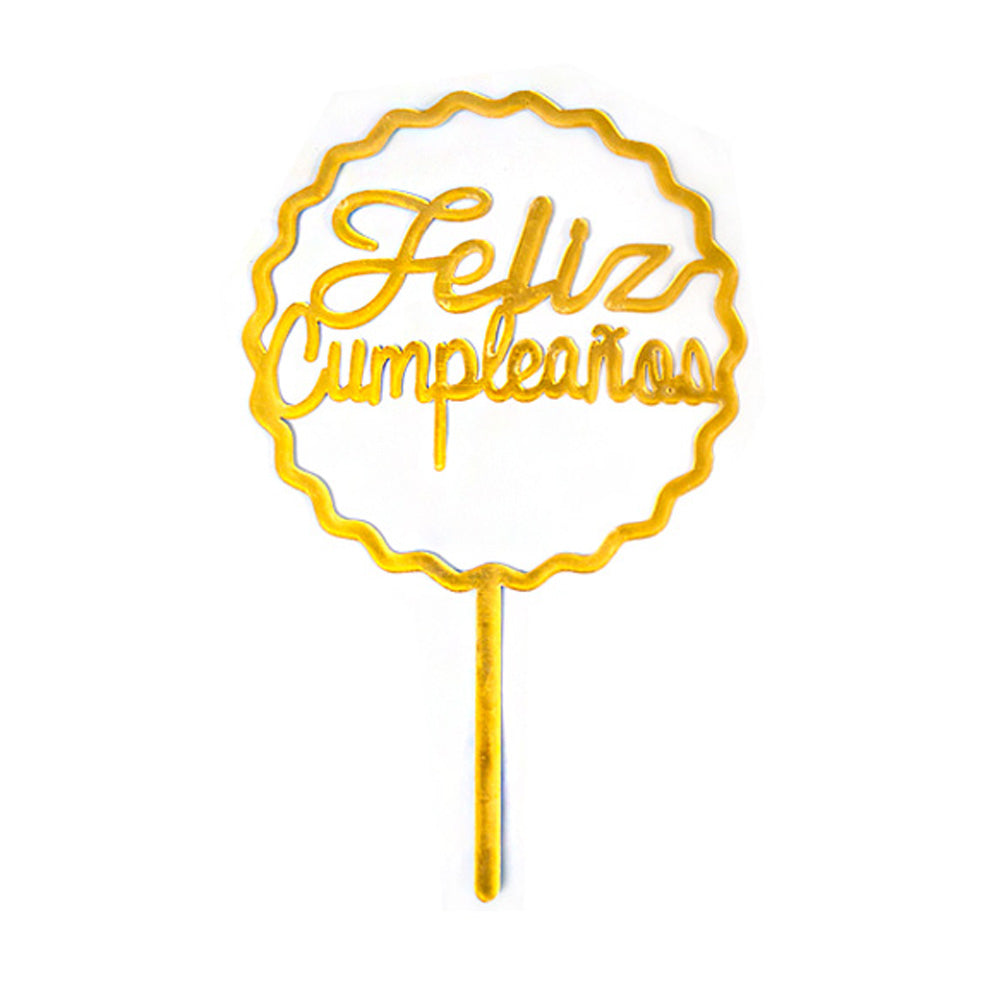 Cake Topper Feliz Cumpleaños 1pza