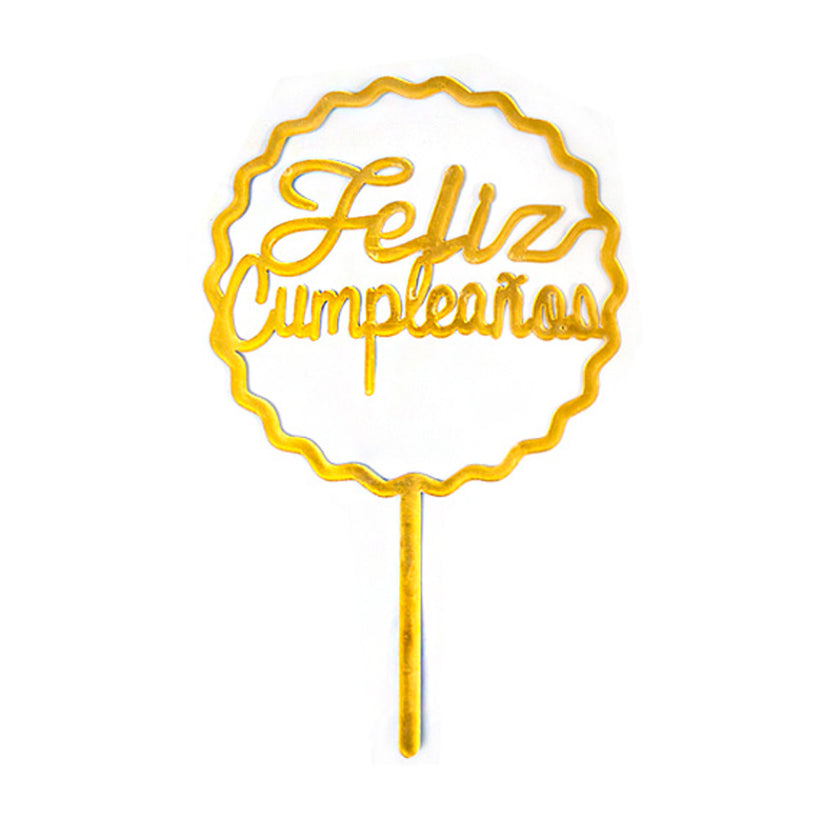 Cake Topper Feliz Cumpleaños 1pza