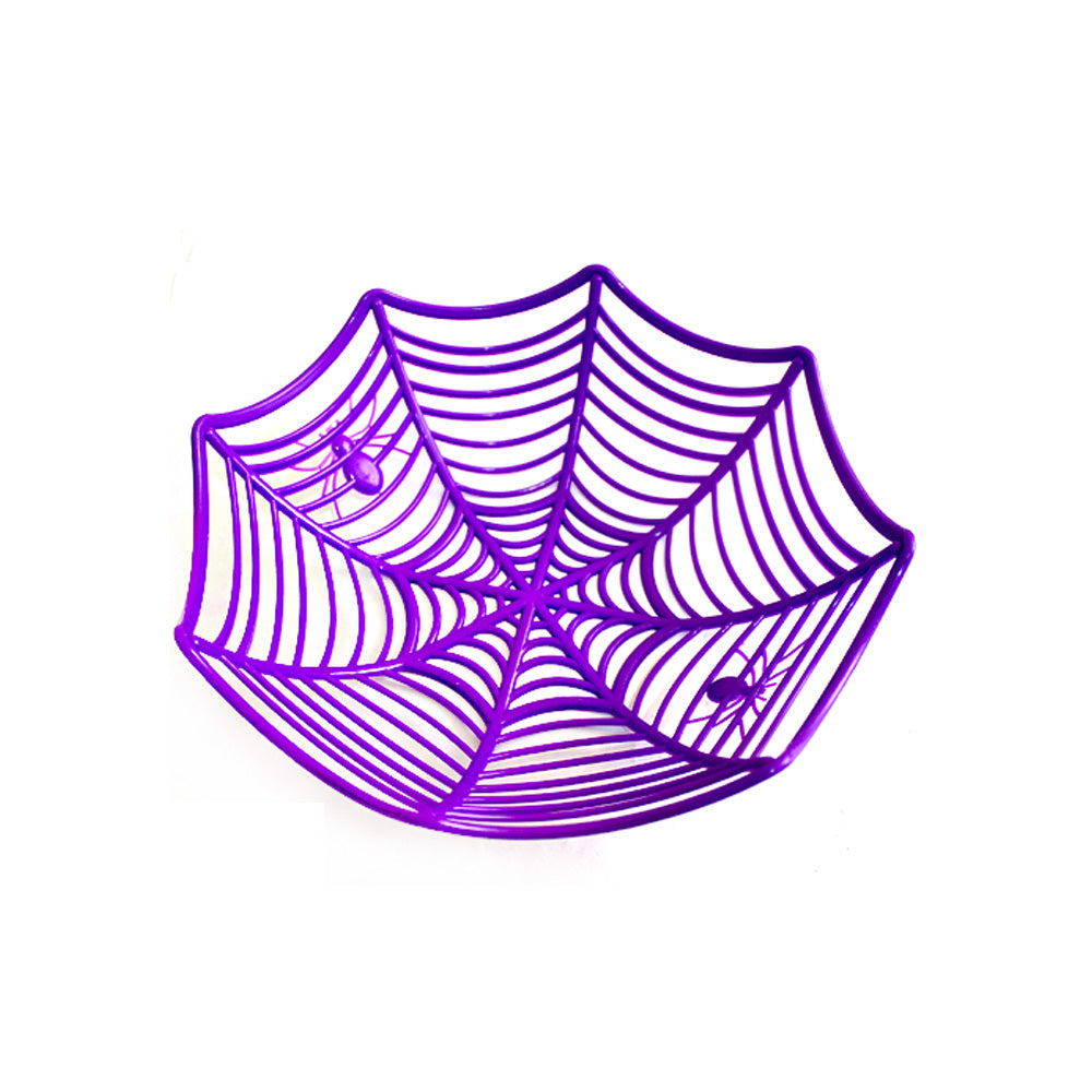 Plato bowl telaraña morado 1pza