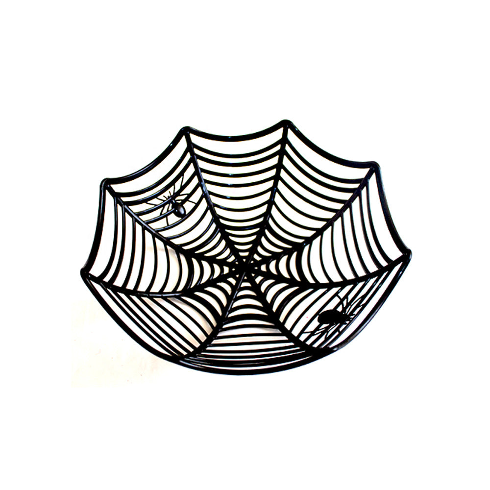 Plato bowl telaraña negro 1pza