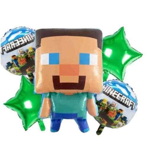 Kit de globos Minecraft  1PZA