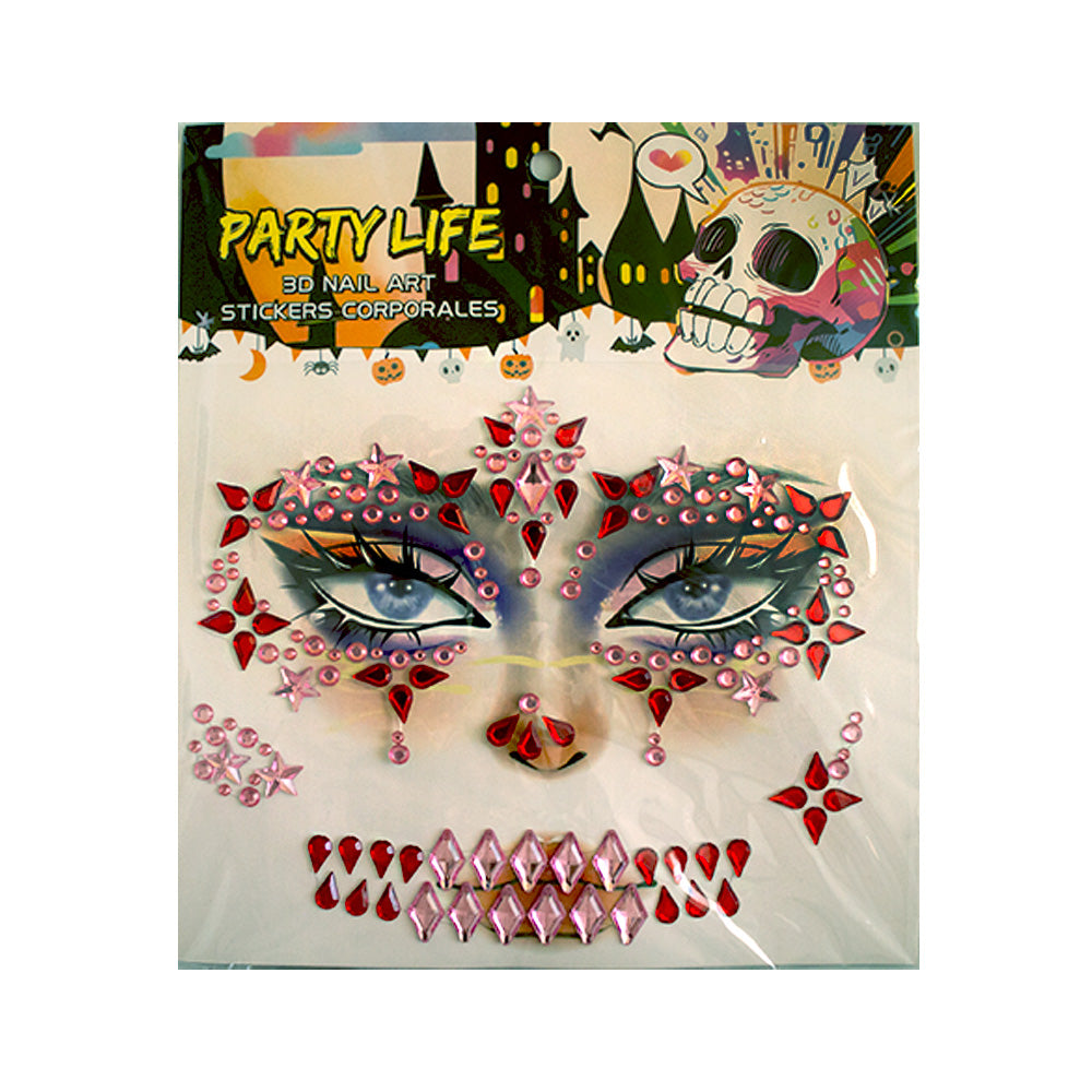Gemas para decorar la cara 1pza
