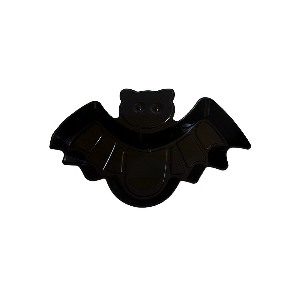 Plato botanero murcielago negro 1pza