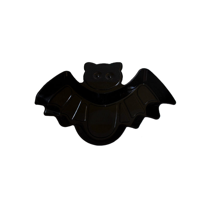 Plato botanero murcielago negro 1pza