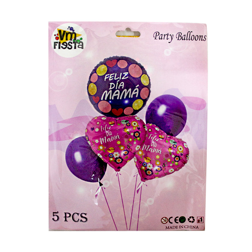 Kit Globos Feliz DÍA Mamá 1pza