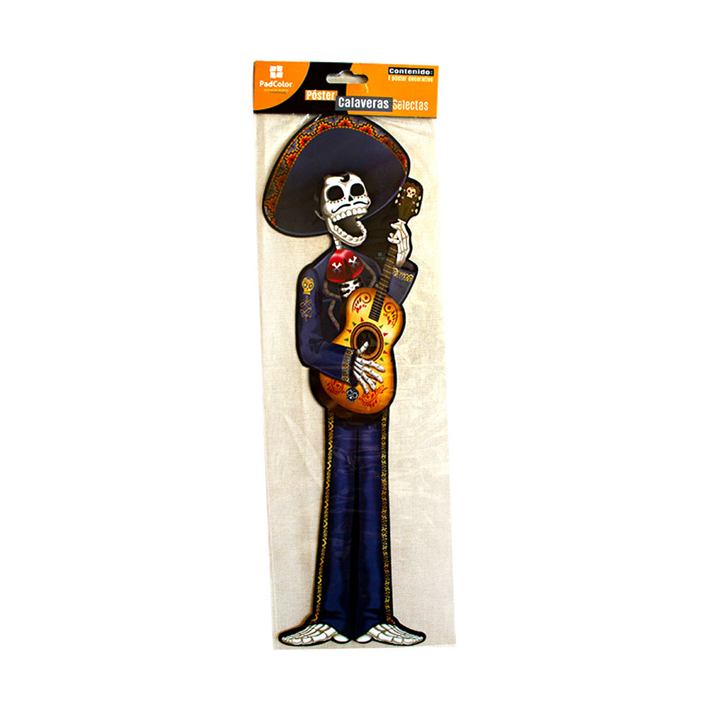 Póster Calavera Charro 1pza