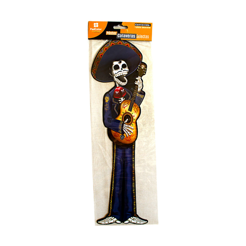 Póster Calavera Charro 1pza
