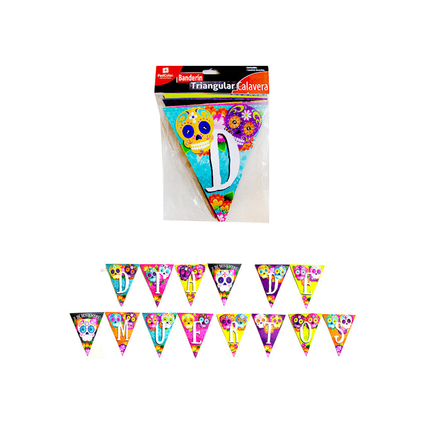 Letrero Banderín Triangular Clavera 1pza
