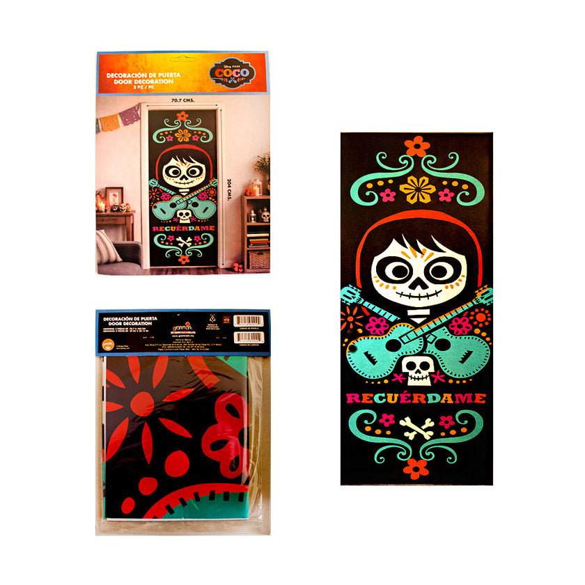 Decoración de puerta Coco 1pqt