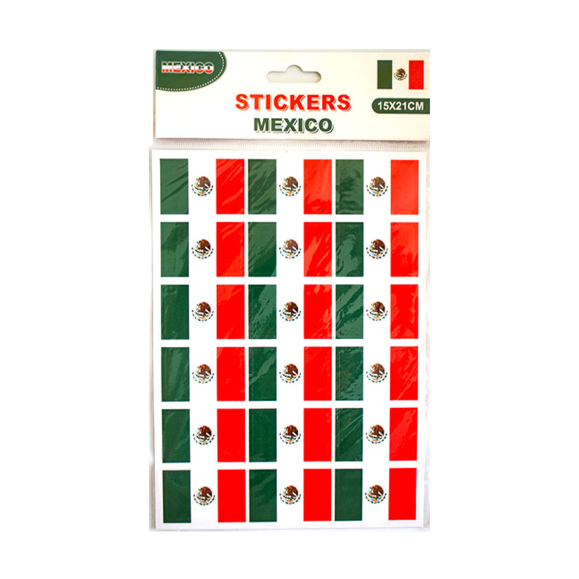 Stickers Bandera de México 1pza