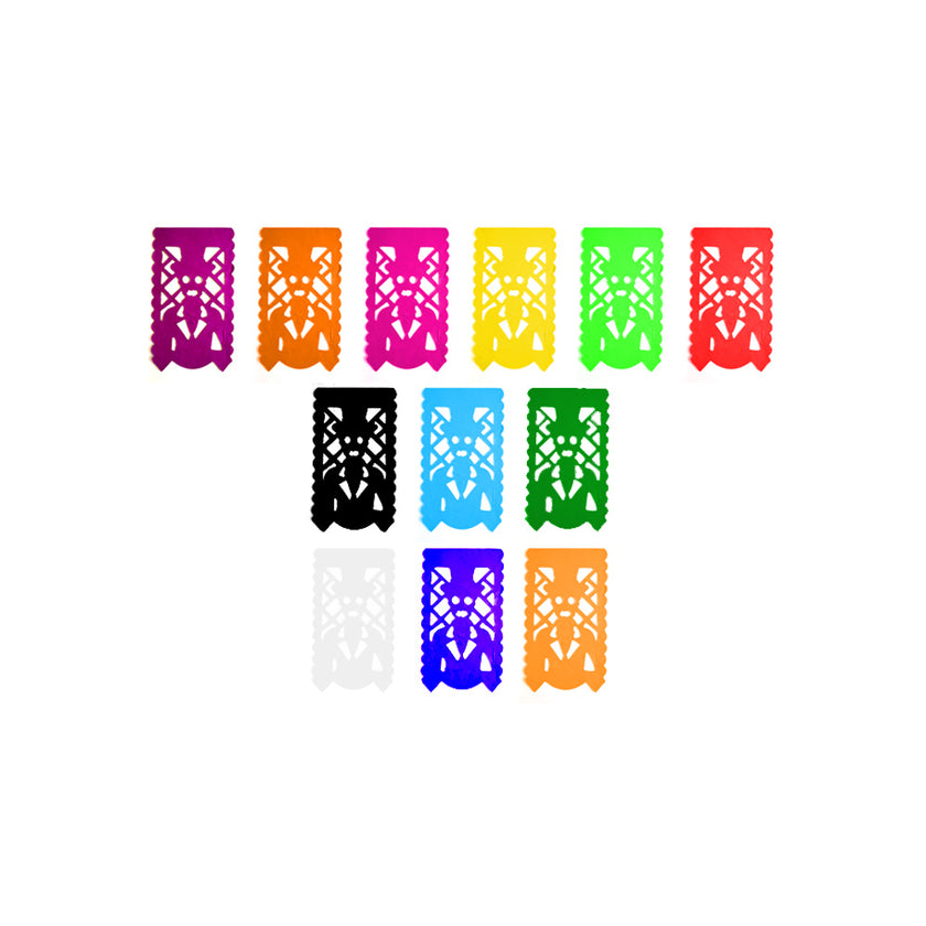 Papel Picado mini Día de Muertos 1pqt
