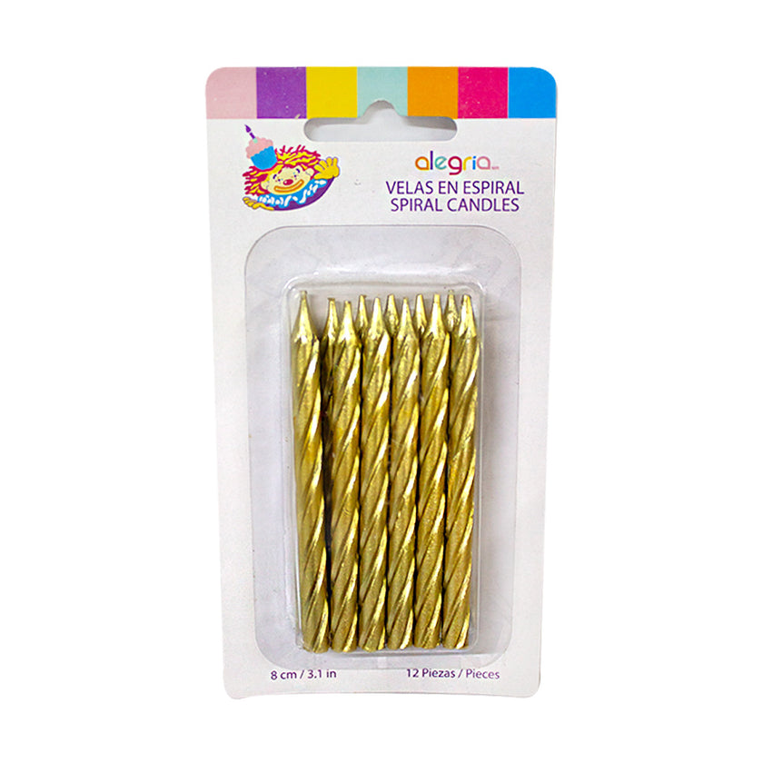 Velas de Cumpleaños en espiral 1pza