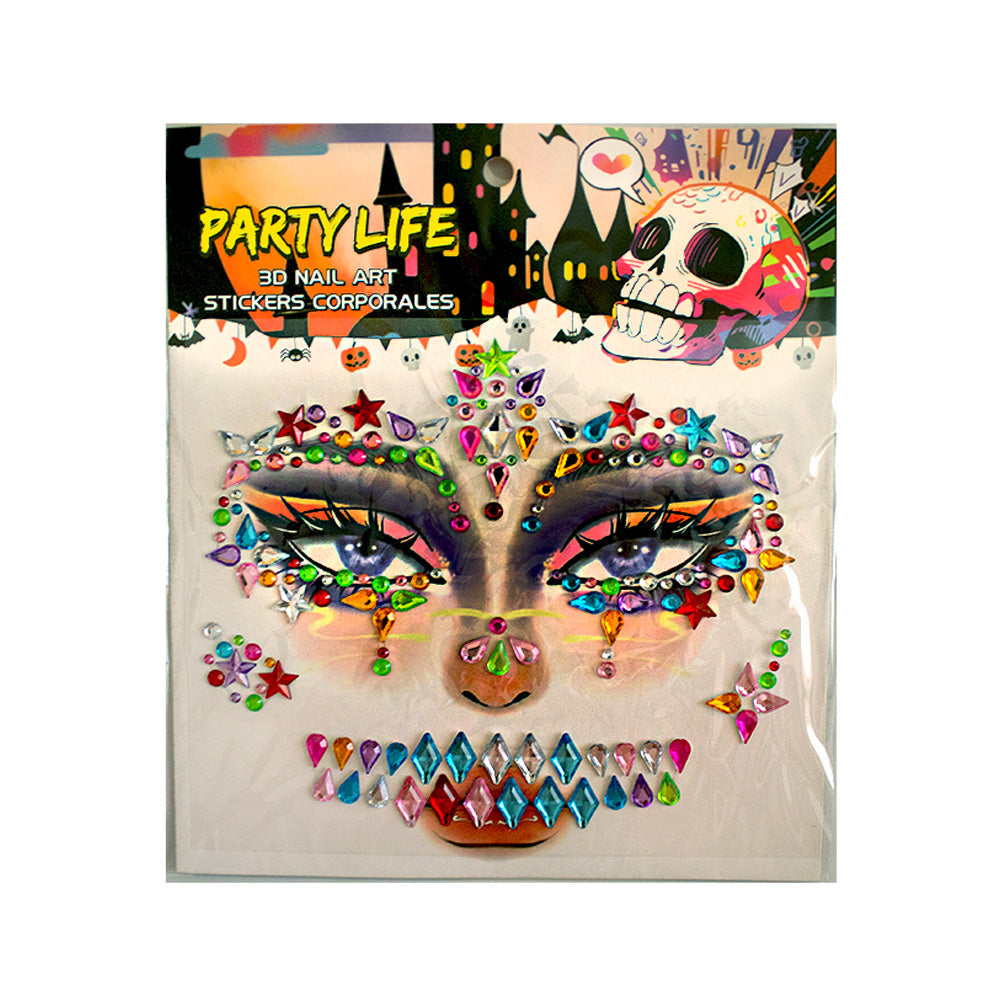 Gemas para decorar la cara 1pza