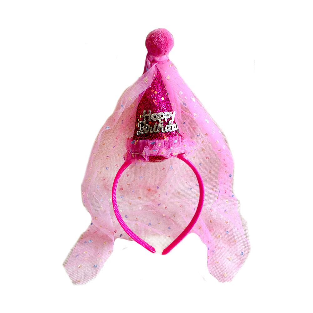 Diadema Princesa HBD rojo 1pza