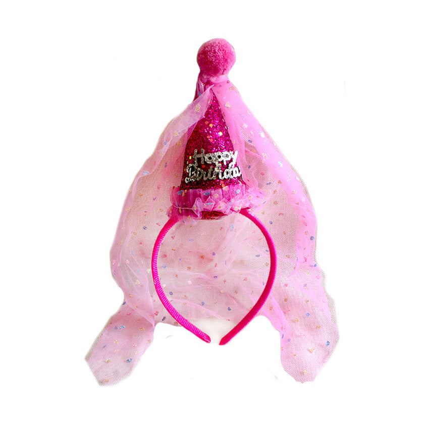 Diadema Princesa HBD rojo 1pza