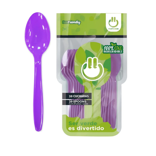 Cuchara c. Morado 1pq