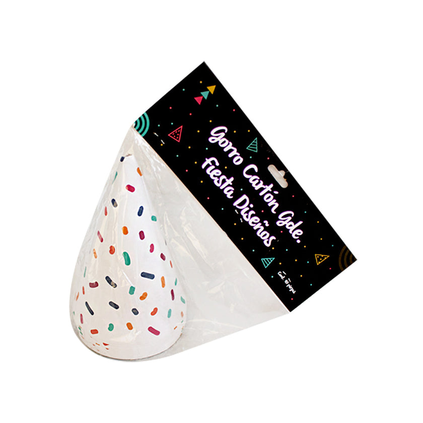 Gorro cartón con diseño 1pqt