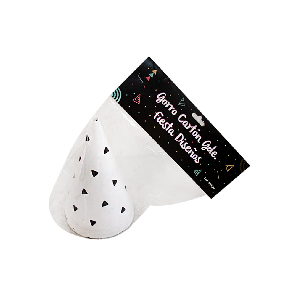 Gorro cartón con diseño 1pqt