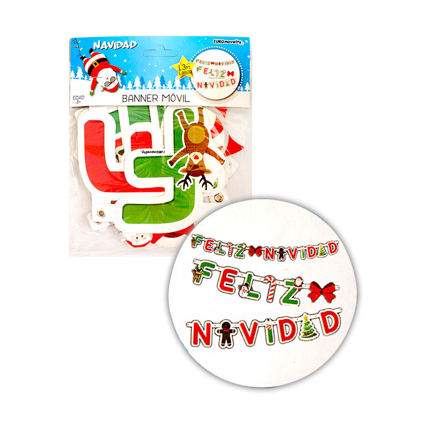 Banner movil “FELIZ NAVIDAD” 1pza
