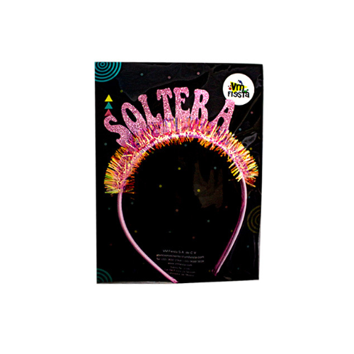 Diadema Soltera rosa 1pza