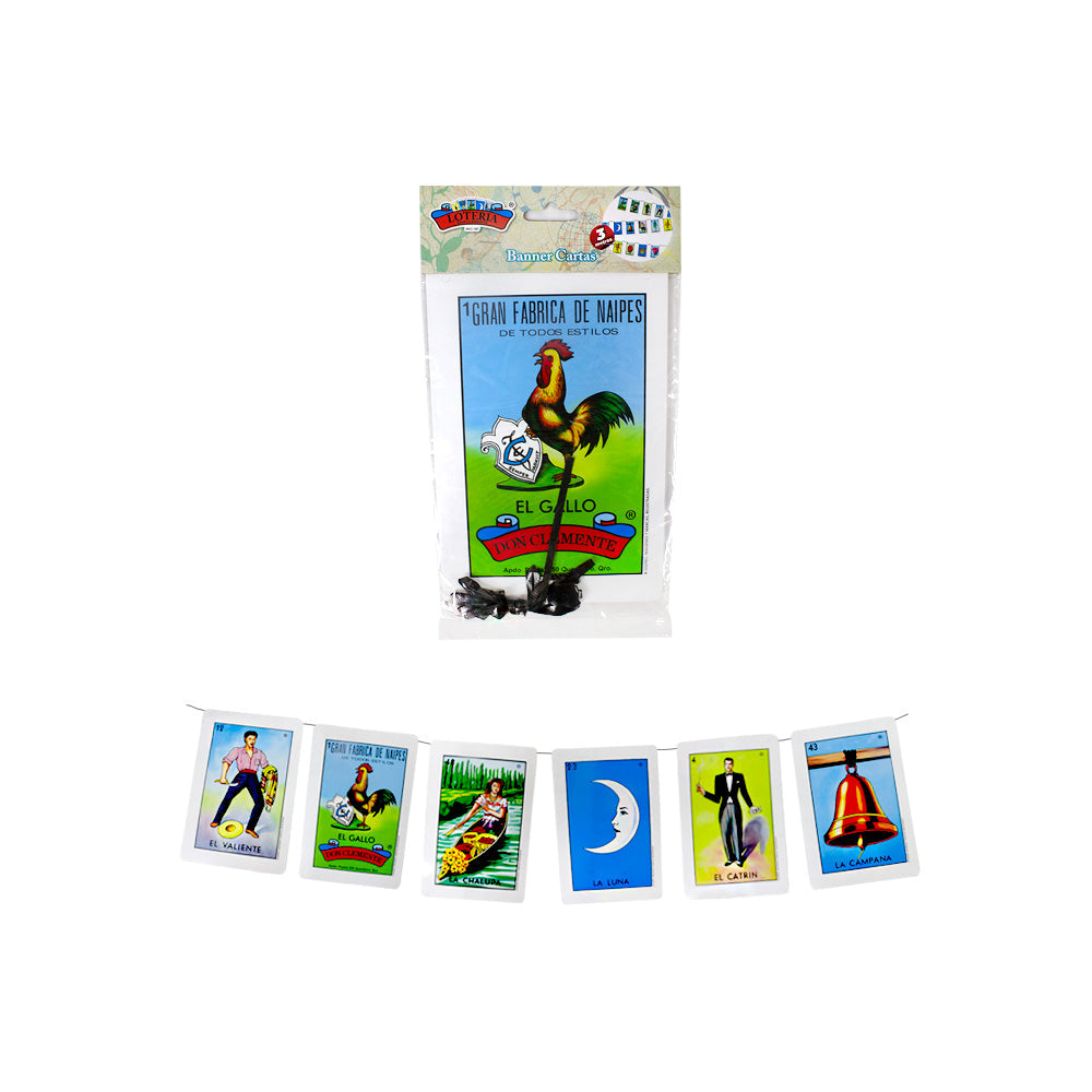 Adorno Cartas de Lotería 1pza