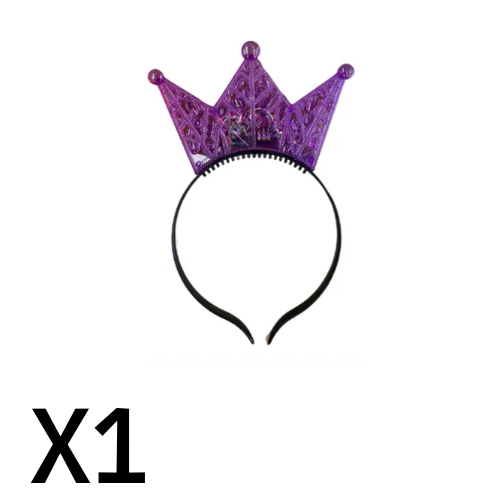 Diadema de Corona con luz 1pza