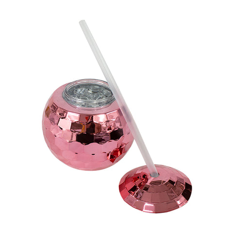 Vaso Bola Disco Rosa 1pza