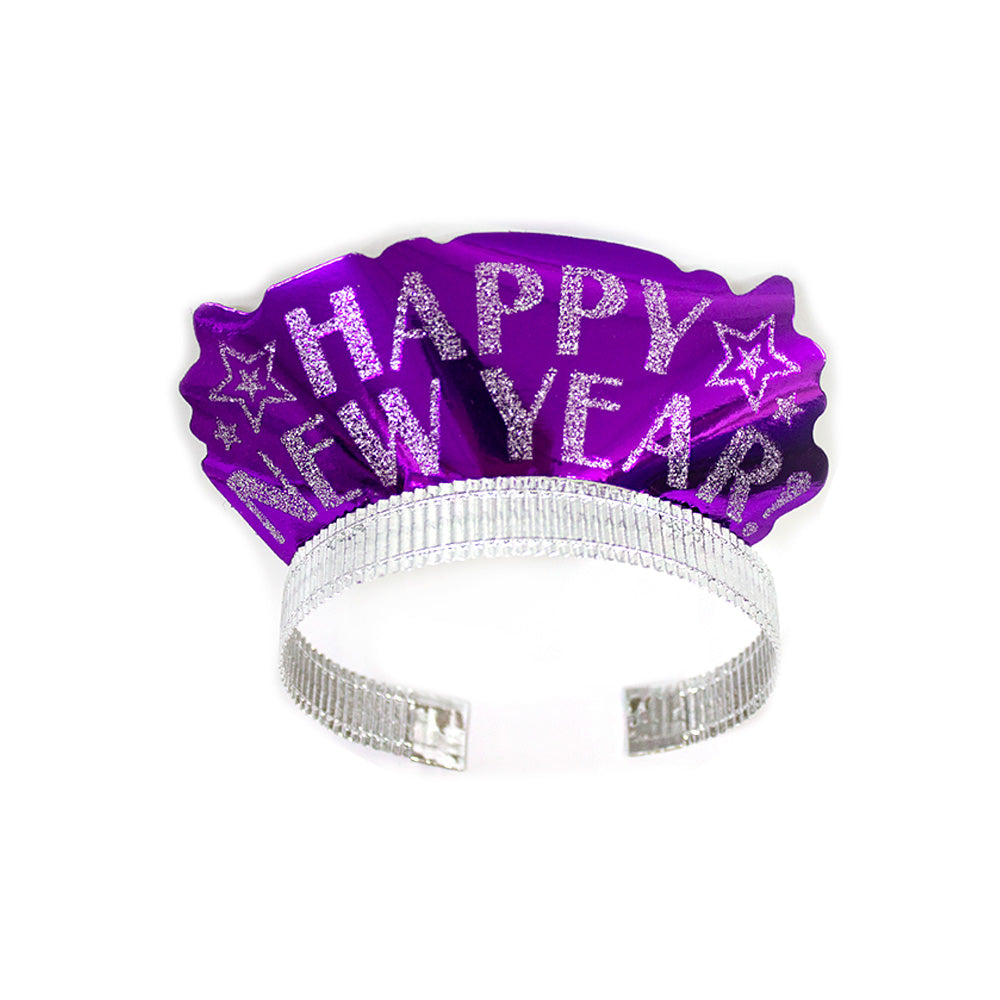 Tiara Happy New Year Morada 1pza