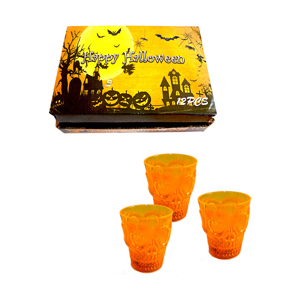 Vaso craneo con luz led 1pqt