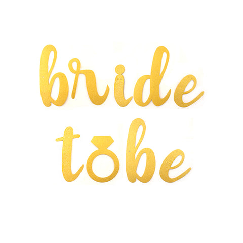 Banner Bride To Be glitter  1pza