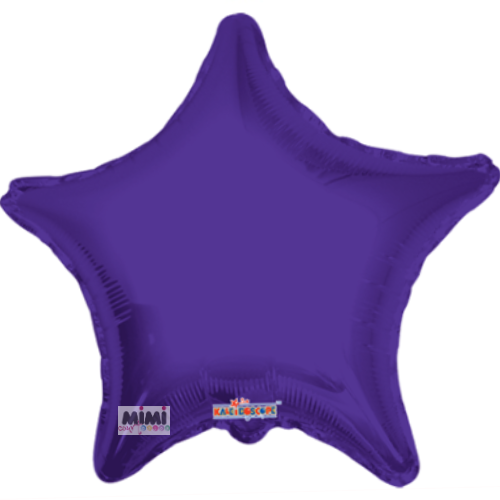 Globo Estrella c. Morado Metálico 1Pza