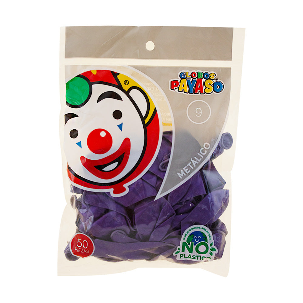 Globo látex 9 Morado Metálico