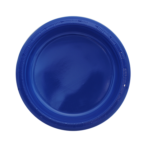 Plato comida Azul Rey c/20 1pq