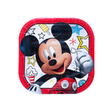 Platos cuadrados de Mickey  1Pqt