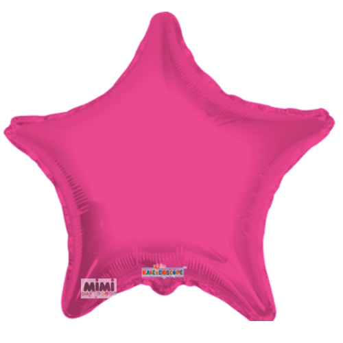 Globo Estrella c. Magenta Metálico 1Pza