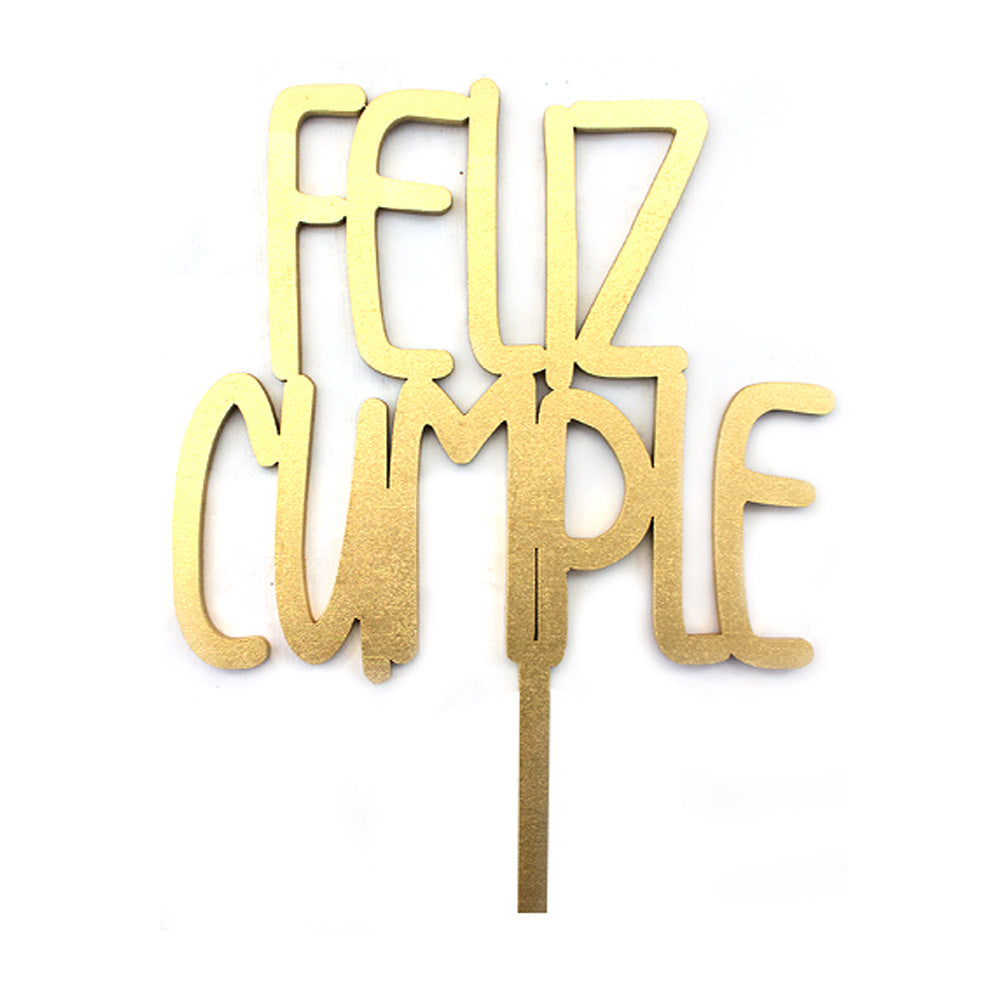 Cake Topper Feliz Cumple